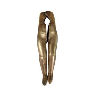 Vintage Solid Brass Naked Lady Legs Nutcracker Risque